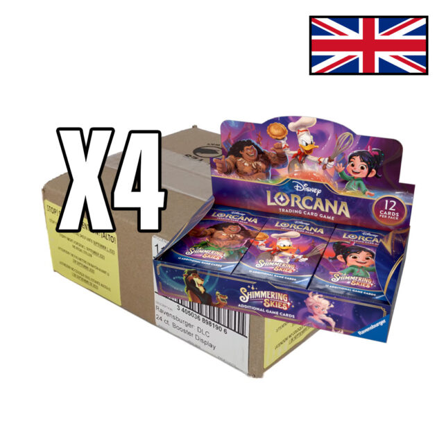 Disney Lorcana - 4 Booster Box Case - Shimmering Skies - EN