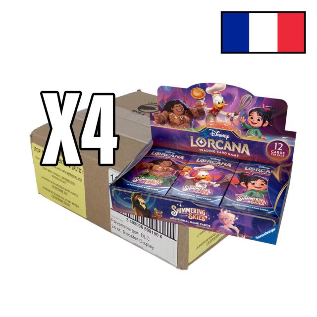 Disney Lorcana - Case of 4 Boxes of 24 Boosters - Sparkling Sky - FR