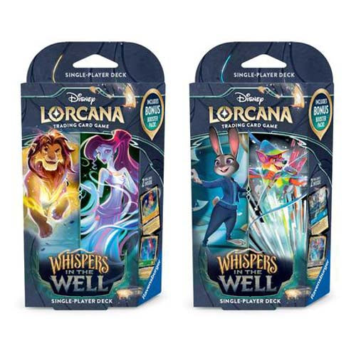 Disney Lorcana TCG Series 10 Whispers in the Well Single Player Deck (Pair)