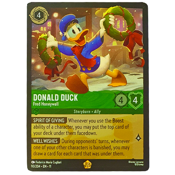 Disney Lorcana TCG - Donald Duck Fred Honeywell - 93/204 - Cold Foil