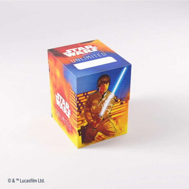 Star Wars: Unlimited Soft Crate Deck Box - 60+ - Luke/Vader - Releases March 8, 2024