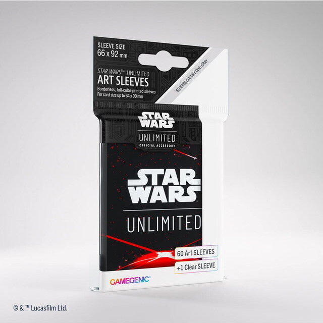 Star Wars: Unlimited Art Sleeves - Standard Size - 60ct - Space Red - Releases March 8, 2024