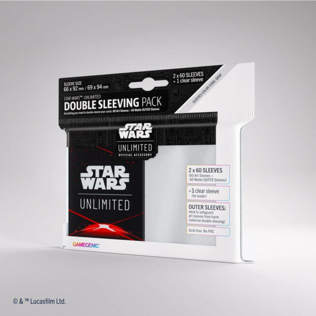 Star Wars: Unlimited Double Sleeving Pack - Space Red - 120ct - Releases March 8, 2024