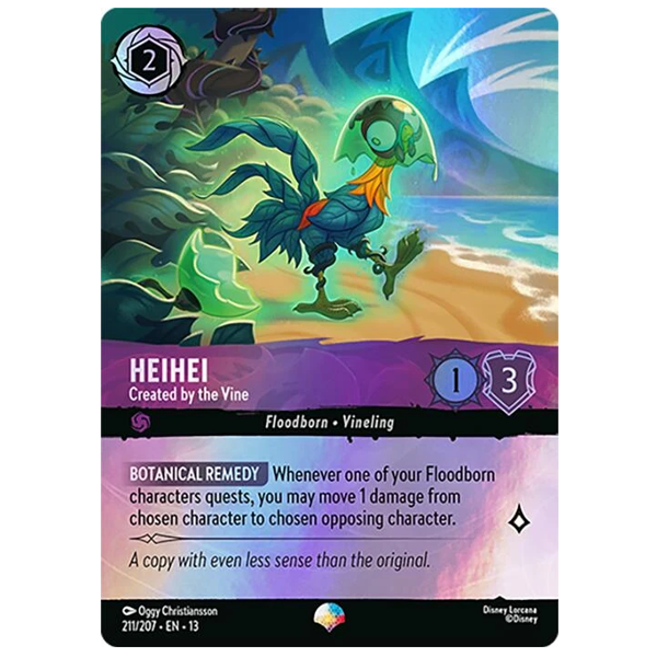 Disney Lorcana TCG - Heihei Created by the Vine - 211/207 - Epic