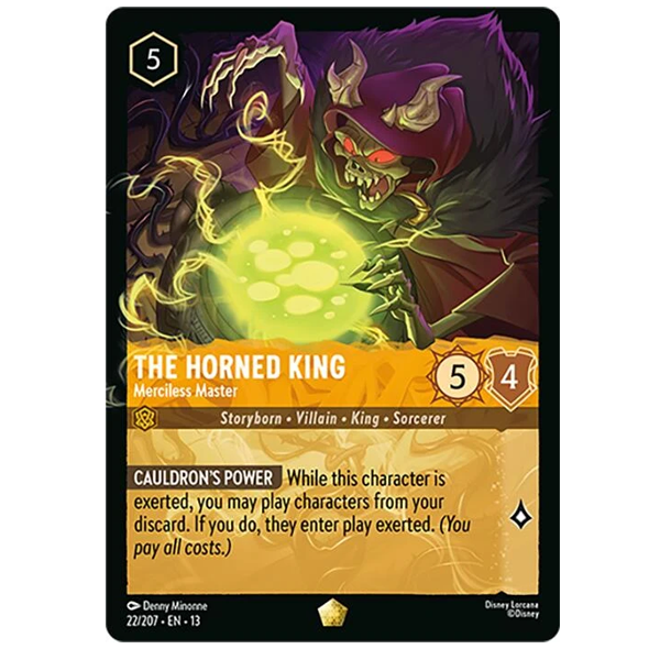 Disney Lorcana TCG - The Horned King Merciless Master - 22/204