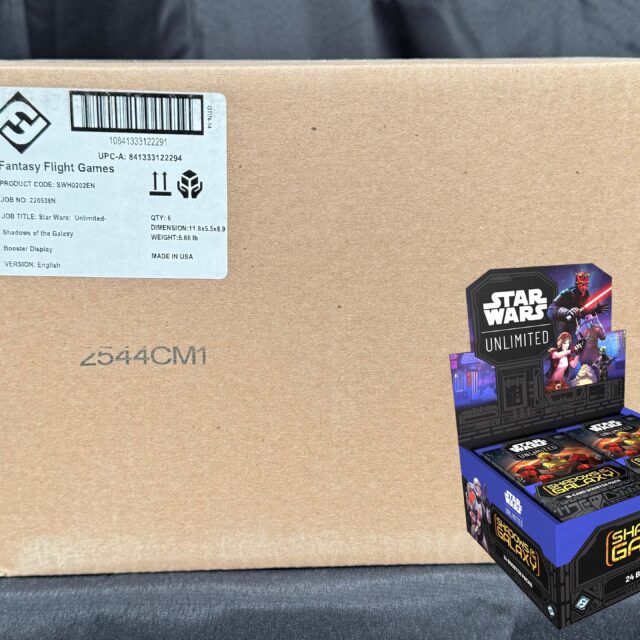Star Wars Unlimited: Shadows of the Galaxy Booster Box Sealed Case (6 Boxes)