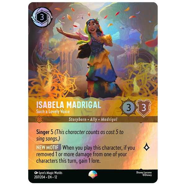 Disney Lorcana TCG - Isabela Madrigal Such a Lovely Voice - 207/204 - Epic