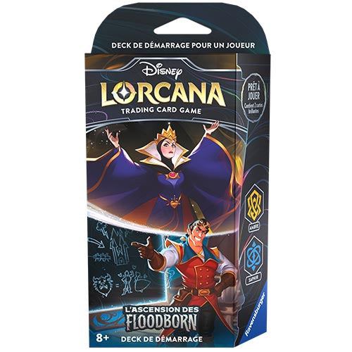 Disney Lorcana: Rise of the Floodborn - Evil Queen / Gaston Starter Deck - FR