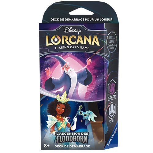 Disney Lorcana: Rise of the Floodborn - Merlin / Tiana Starter Deck - FR