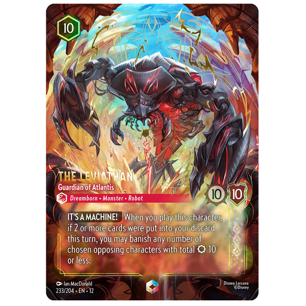 Disney Lorcana TCG - Leviathan Guardian of Atlantis  - 233/204 - Enchanted
