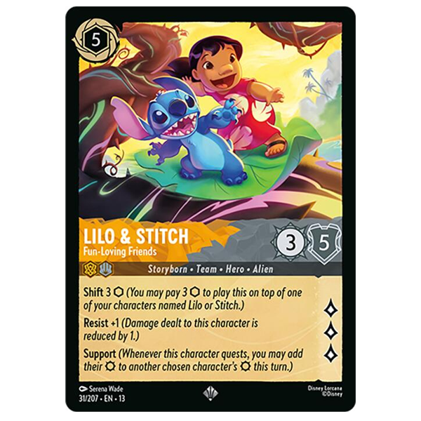 Disney Lorcana TCG - Lilo & Stitch Fun-Loving Friends - 31/204