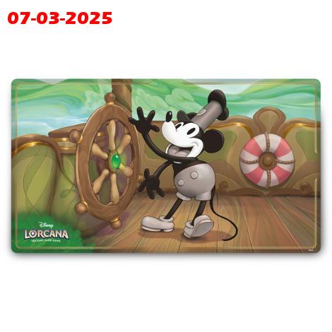 Lorcana – Playmat – “Steamboat Pilot” Mickey Mouse (Reprint)
