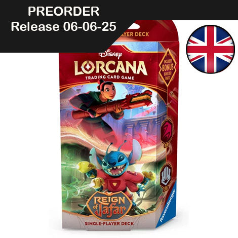 Lorcana - Reign of Jafar - SET 8 - Ruby & Steel Starter Deck (Mulan & Stitch) - EN