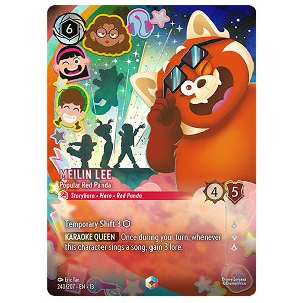 Disney Lorcana TCG - Meilin Lee Popular Red Panda  - 240/204 - Enchanted