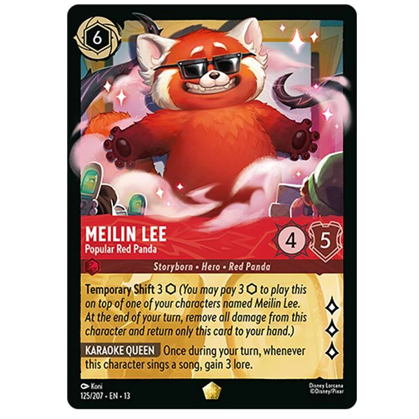 Disney Lorcana TCG - Meilin Lee Popular Red Panda - 125/204