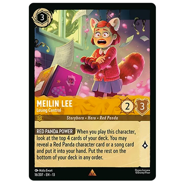 Disney Lorcana TCG - Meilin Lee Losing Control - 16/204