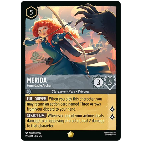 Disney Lorcana TCG - Merida Formidable Archer - 191/204
