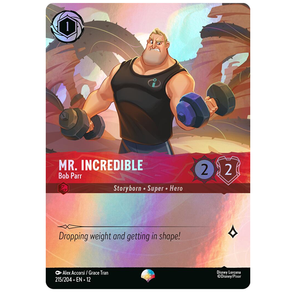Disney Lorcana TCG - Mr. Incredible Bob Parr - 215/204 - Epic