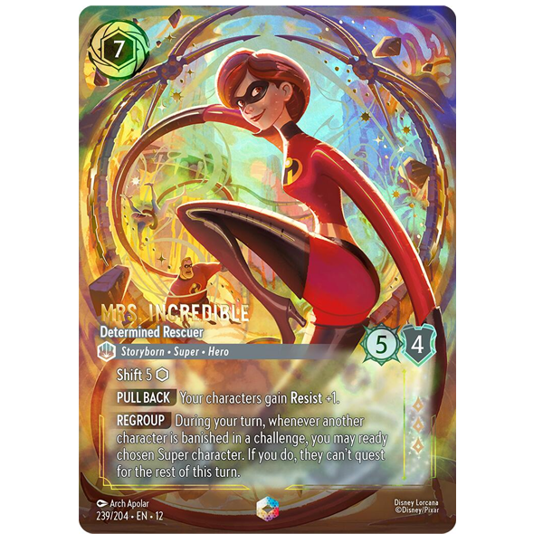 Disney Lorcana TCG - Mrs. Incredible Determined Rescuer  - 239/204 - Enchanted