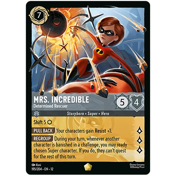 Disney Lorcana TCG - Mrs. Incredible Determined Rescuer - 195/204