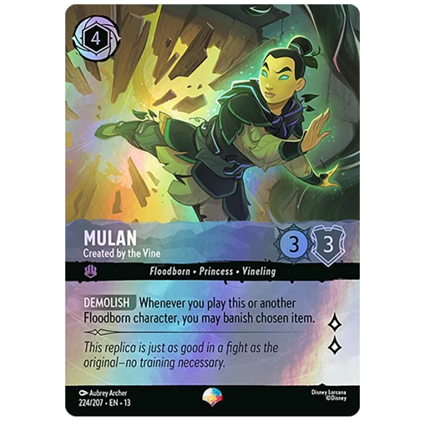 Disney Lorcana TCG - Mulan Created by the Vine - 224/207 - Epic