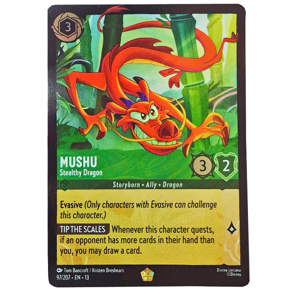 Disney Lorcana TCG - Mushu Stealthy Dragon  - 97/204 - Cold Foil