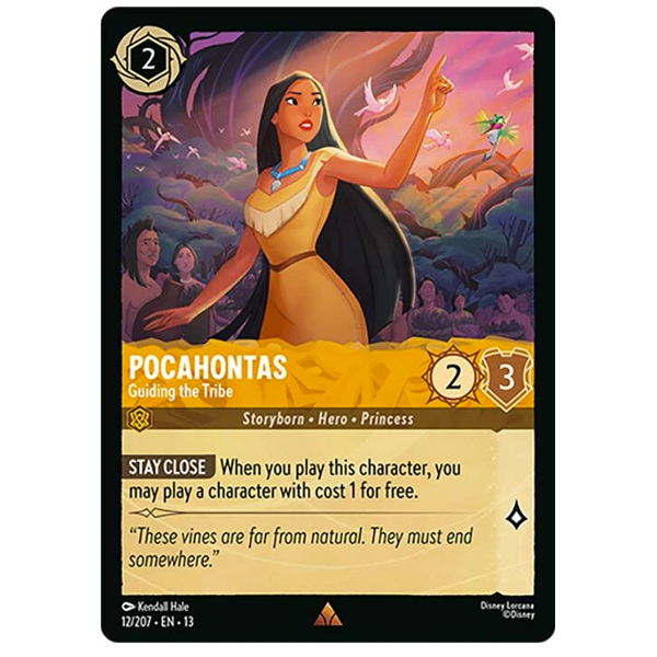 Disney Lorcana TCG - Pocahontas Guiding the Tribe - 12/204
