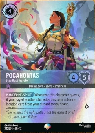 Pocahontas - Steadfast Traveler (012-220) - Set 12: Wilds Unknown - Disney Lorcana Epic
