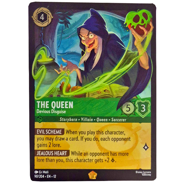 Disney Lorcana TCG - The Queen Devious Disguise - 90/204 - Cold Foil