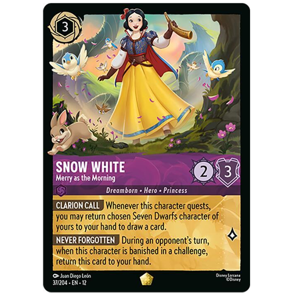 Disney Lorcana TCG - Snow White Merry as the Morning - 37/204