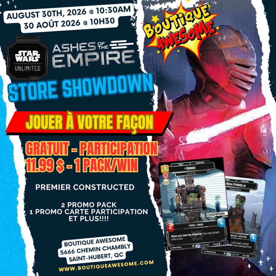 SWU Ashes of the Empire Store Showdown!