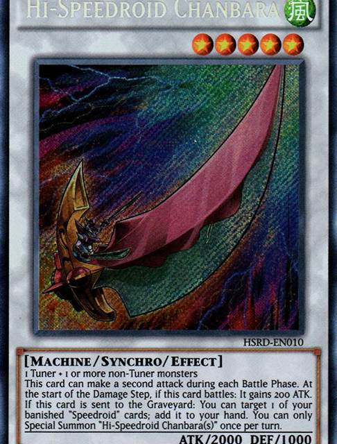 Hi-Speedroid Chanbara [HSRD-EN010] Secret Rare