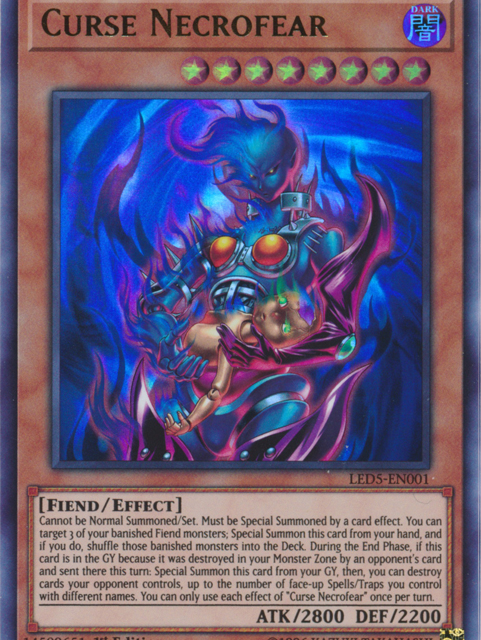 Curse Necrofear [LED5-EN001] Ultra Rare
