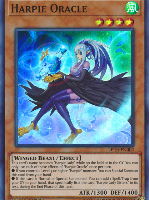 Harpie Oracle [LED4-EN002] Super Rare
