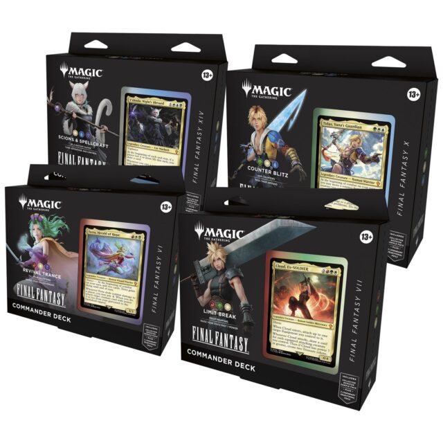 Magic the Gathering Final Fantasy Commander 4-Deck Case