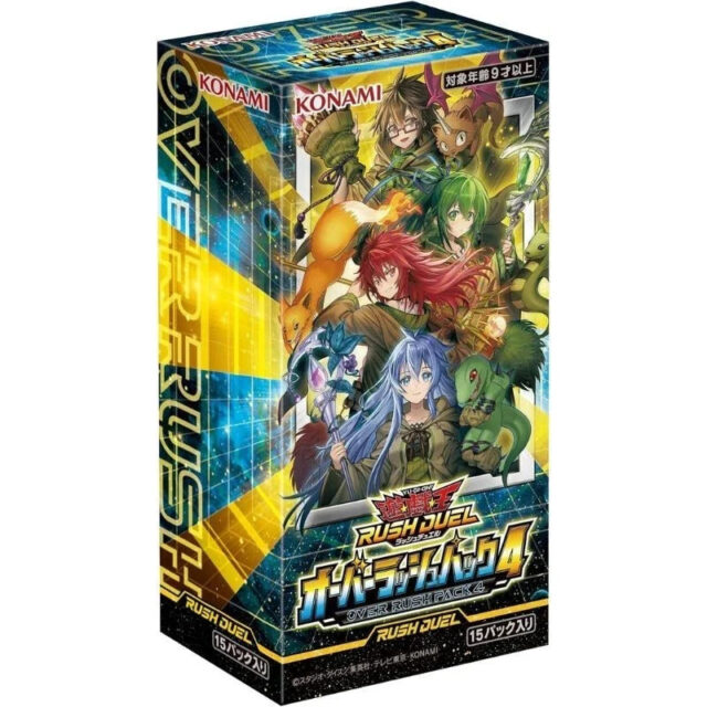 Konami Yu-Gi-Oh OCG Rash Duel Over Rush 4 Pack Box TCG JAPAN OFFICIAL