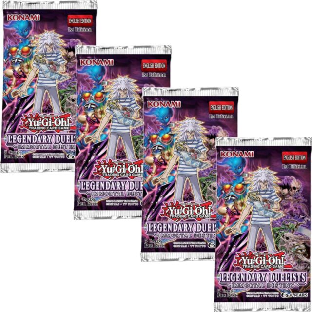 Yugioh Legendary Duelist Immortal Destinies 1st Edition Booster Pack (24 Pack Bundle)