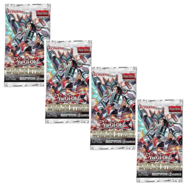 Yugioh Savage Strike 1st Edition Booster Pack (24 Bundle)